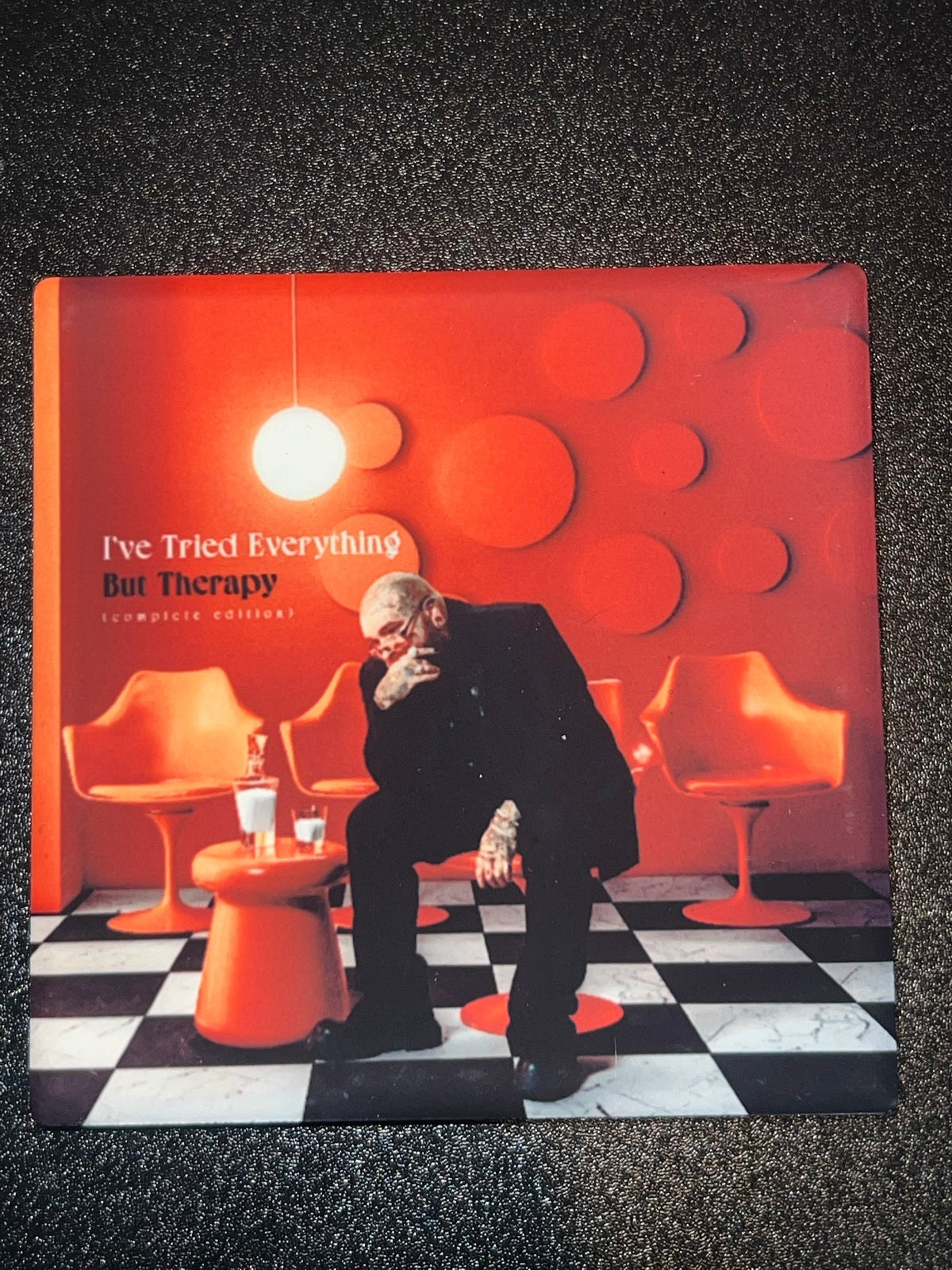 Post Malone I've Tried Everything But Therapy album cover coaster