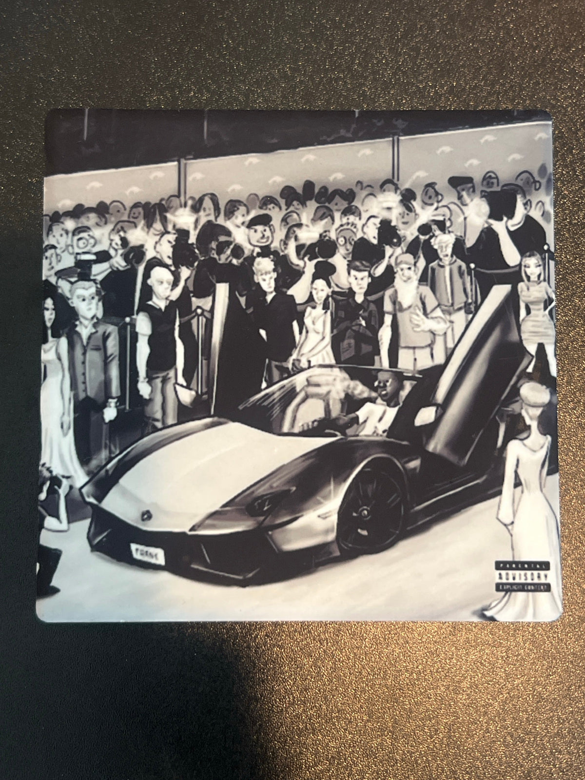 Young Dolph Rich Slave album cover coaster