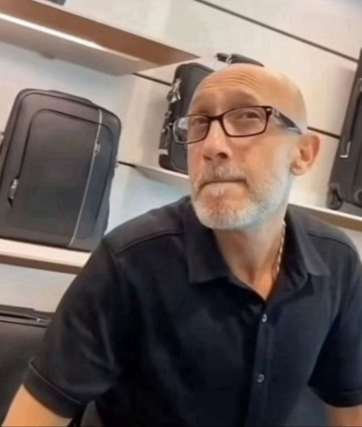 Unimpressed bald guy magnet