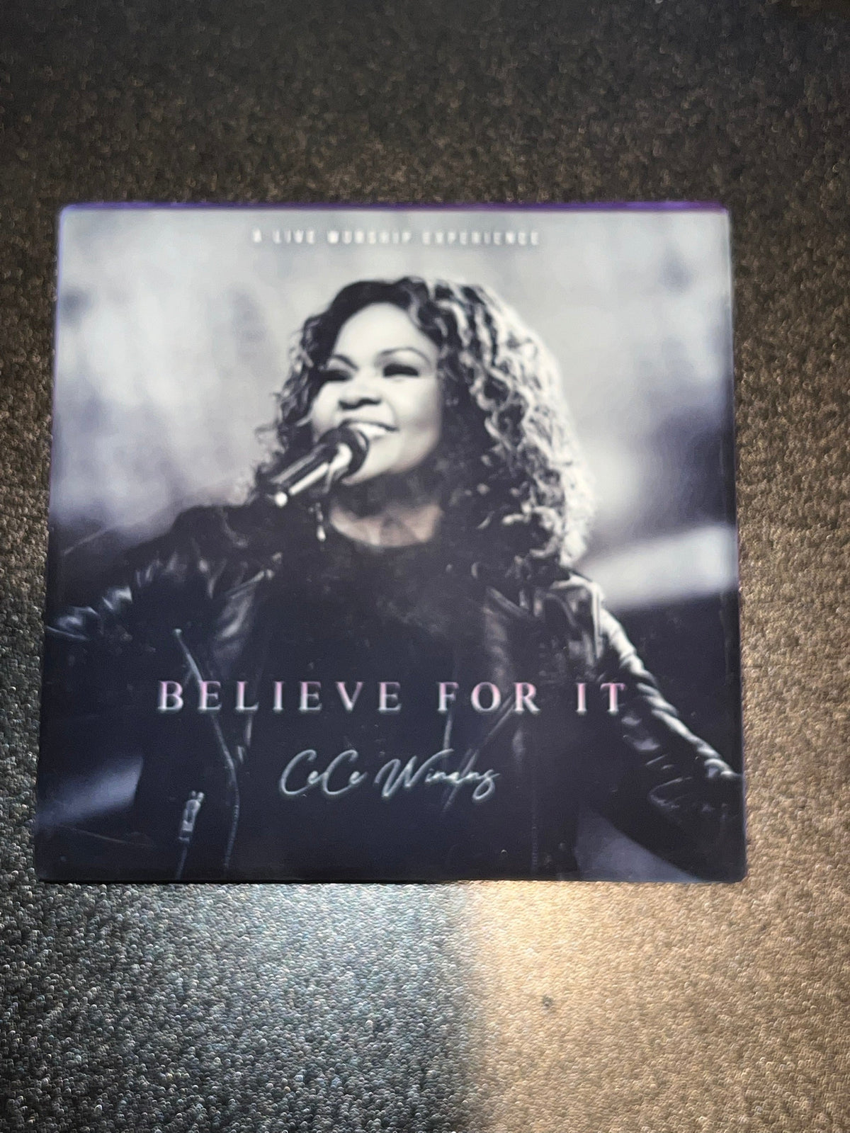 CeCe Winans Believe For It Vinyl Cover Coaster