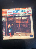 Mello Buckzz Hollyhood vinyl cover ceramic coaster