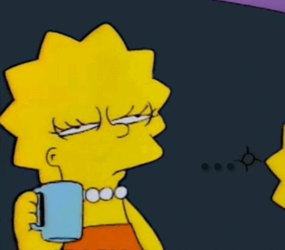 Lisa Simpson side eye magnet
