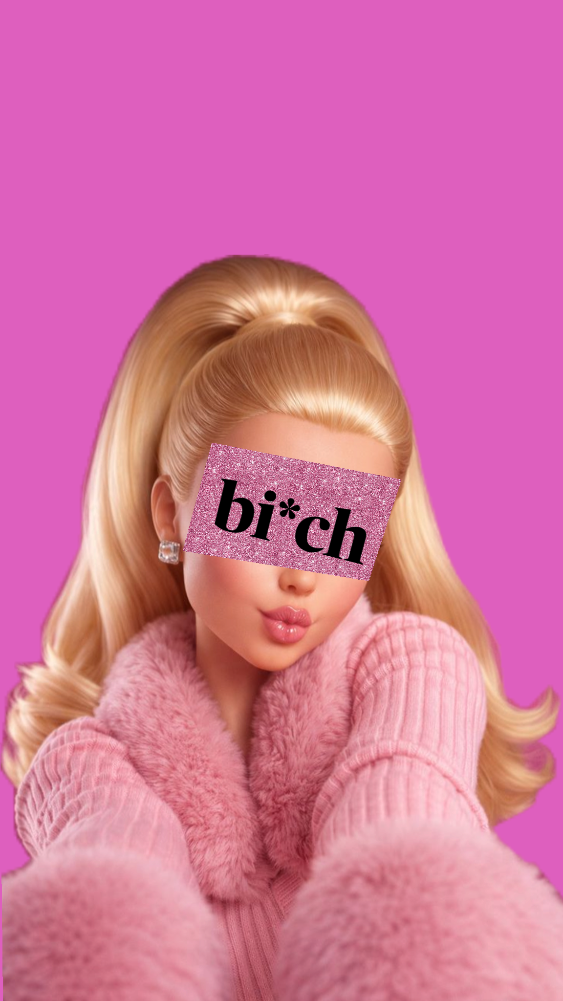 Pink Barbie magnet