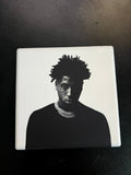 NBA YoungBoy Top album cover ceramic coaster