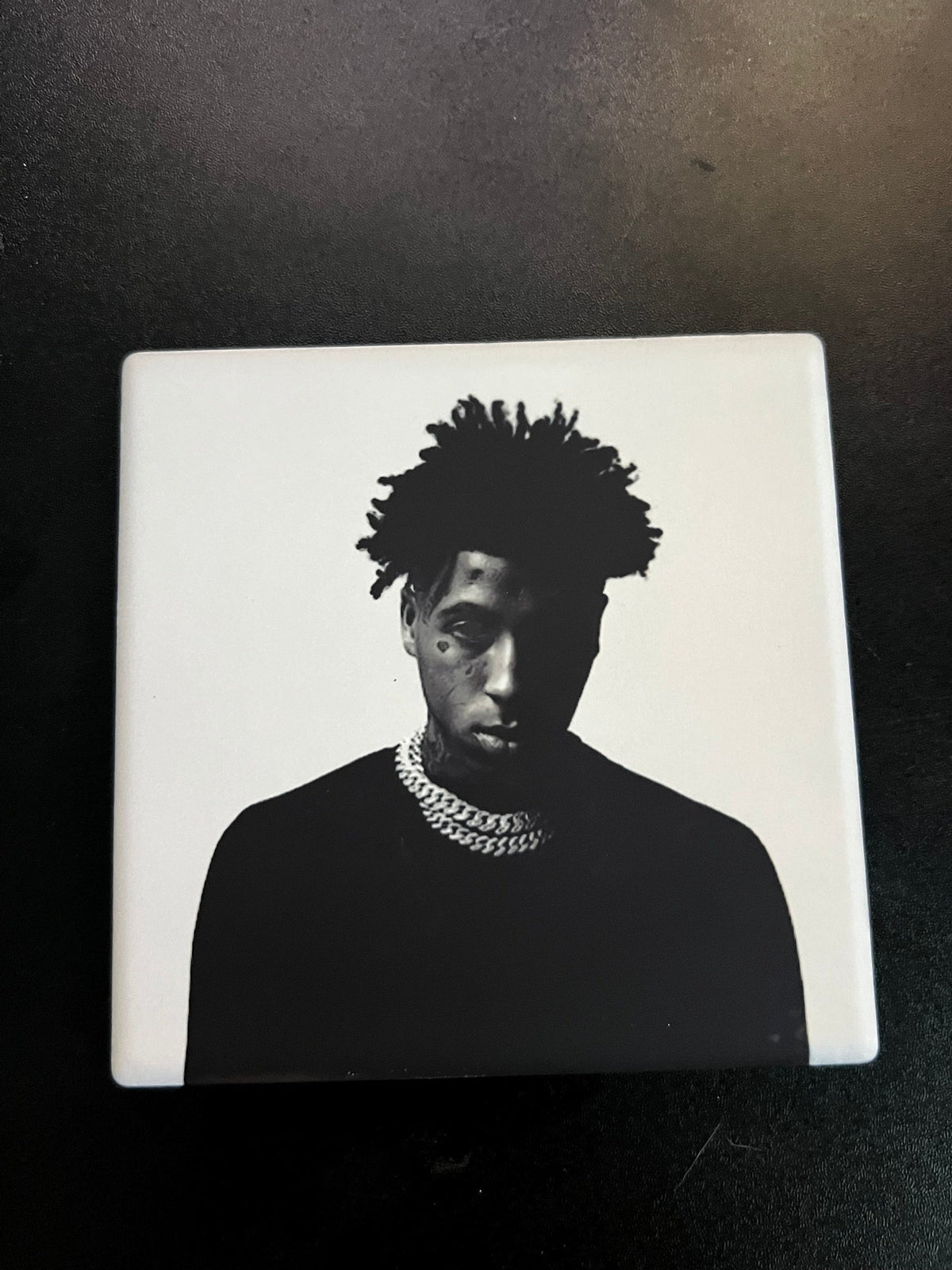 NBA YoungBoy Top album cover ceramic coaster