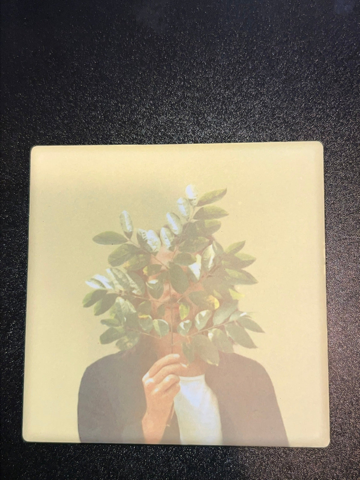 FKJ French Kiwi Juice vinyl cover ceramic coaster