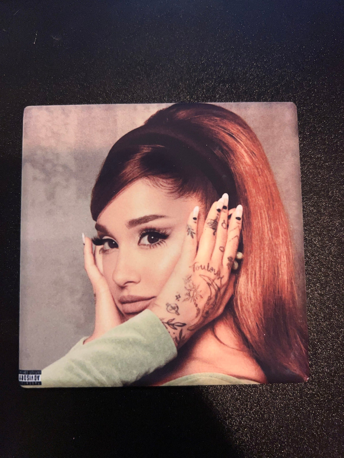 Ariana Grande Positions Vinyl Cover Coaster