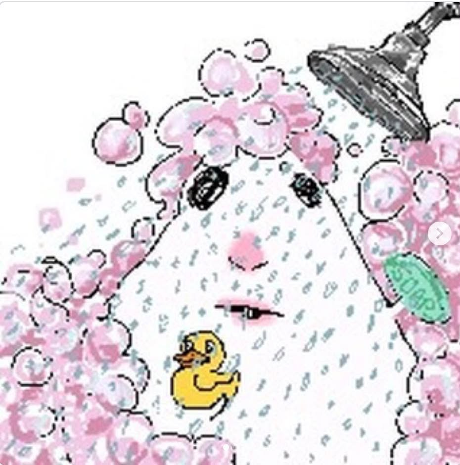 Hamster Bubble Bath Magnet