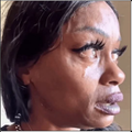 Crying face magnet