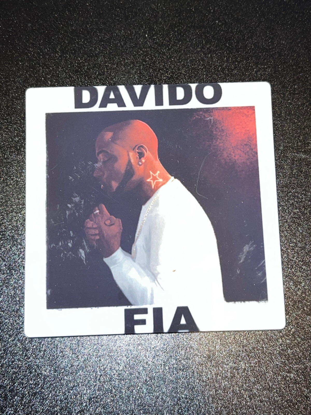 Davido FIA Vinyl Cover Coaster