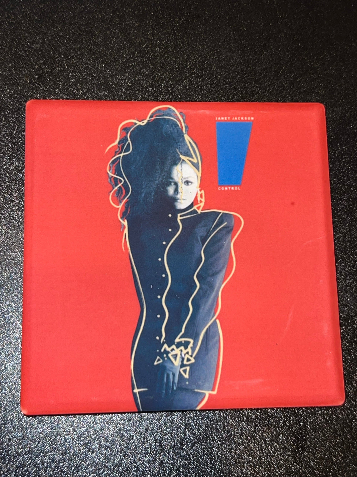 Janet Jackson Control Vinyl Cover Coaster