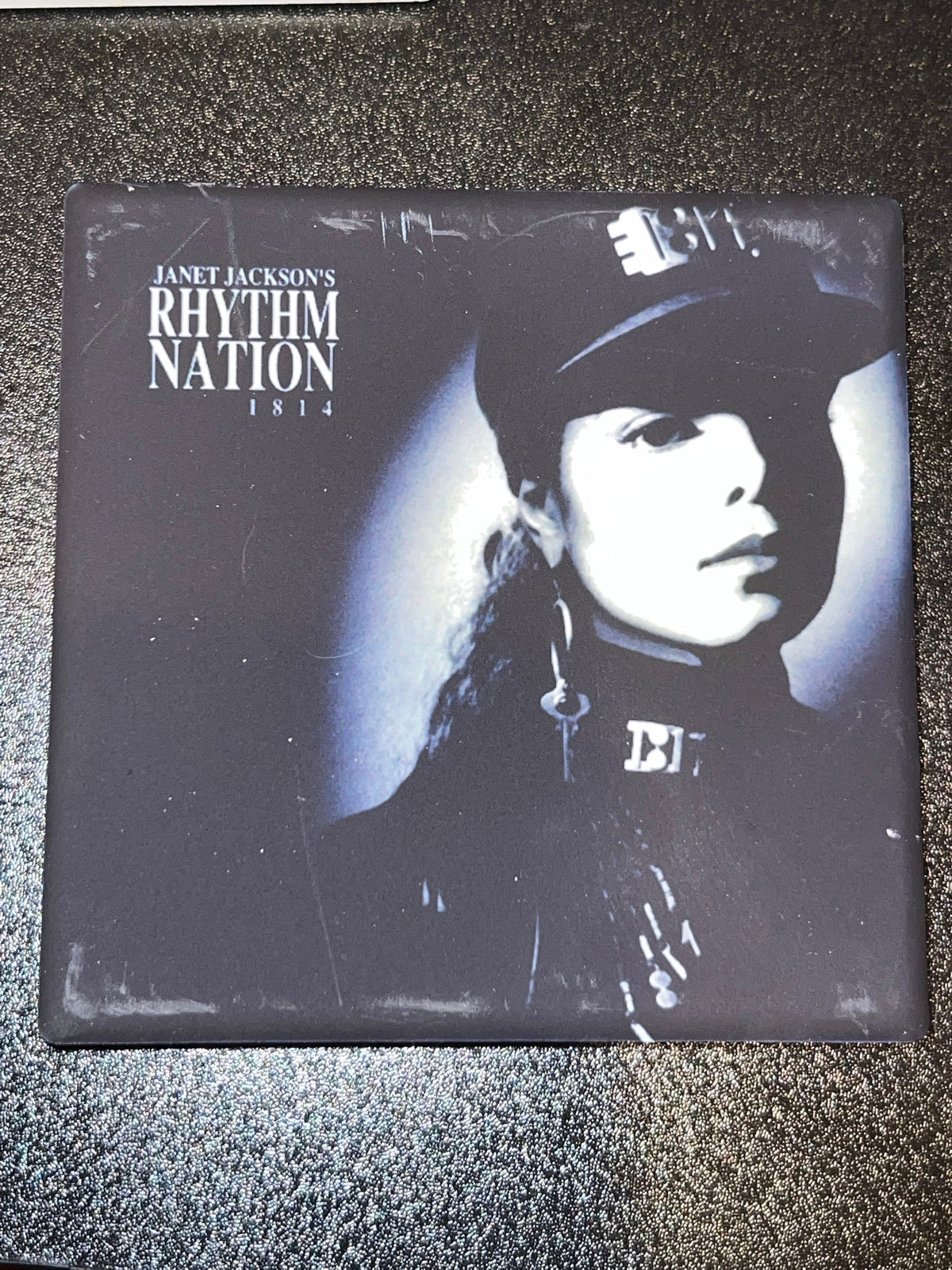 Janet Jackson Rhythm Nation 1814 Vinyl Cover Coaster