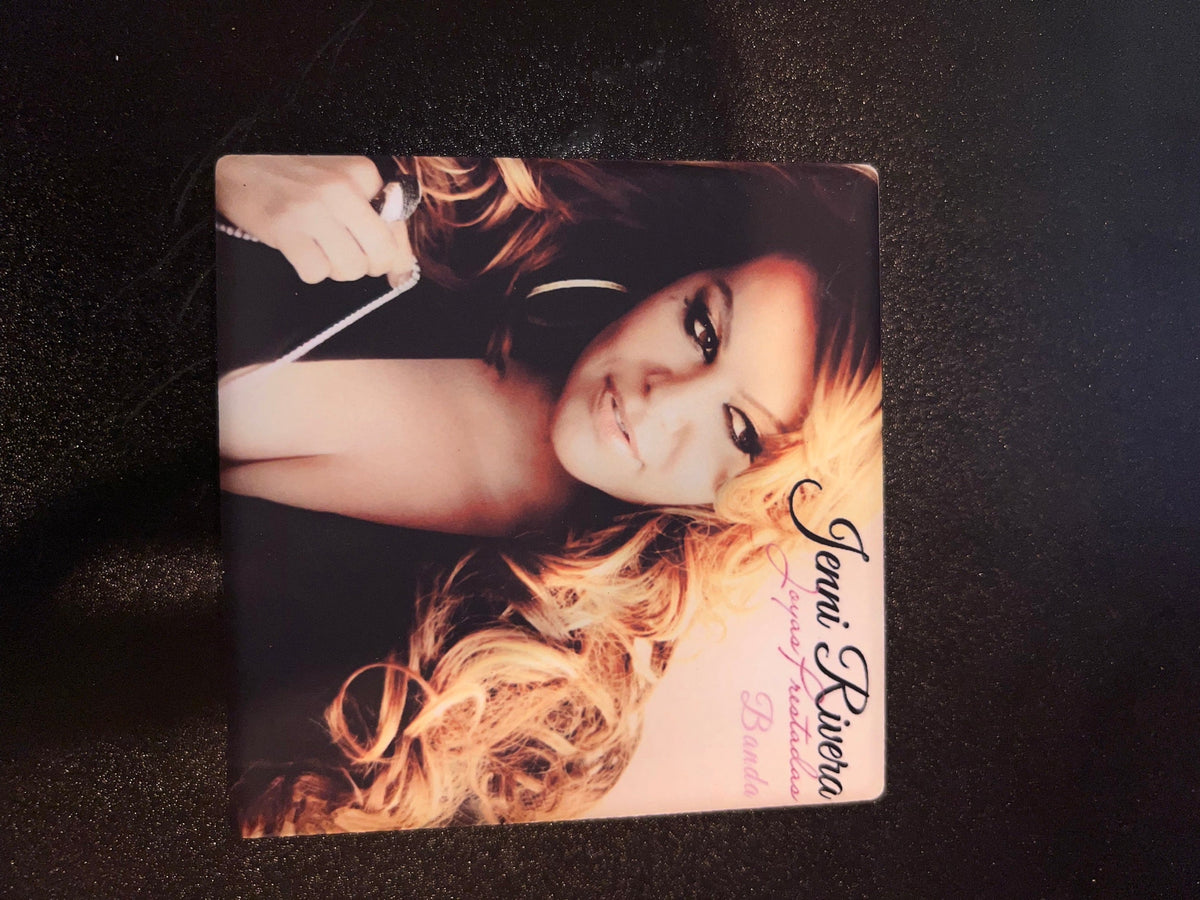Jenni Rivera Joyas Prestadas Vinyl Cover Coaster