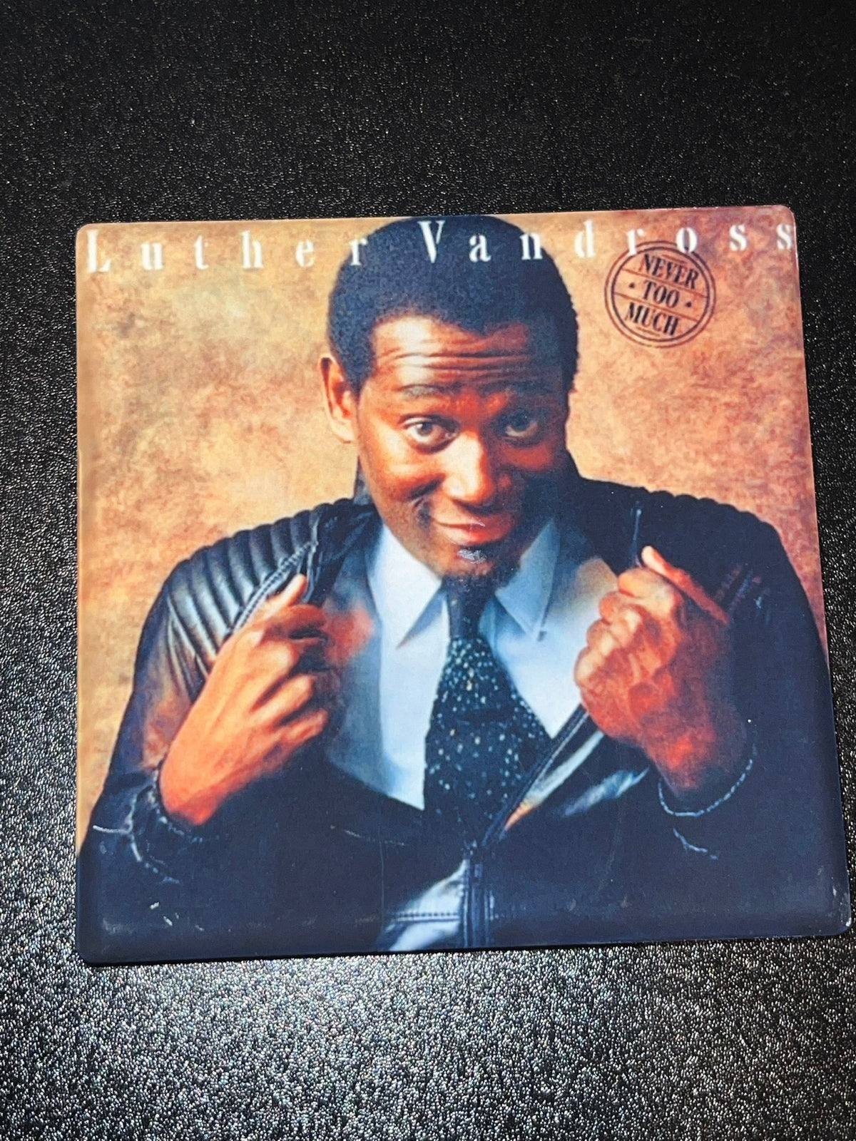 Luther Vandross Never Too Much Vinyl Cover Coaster
