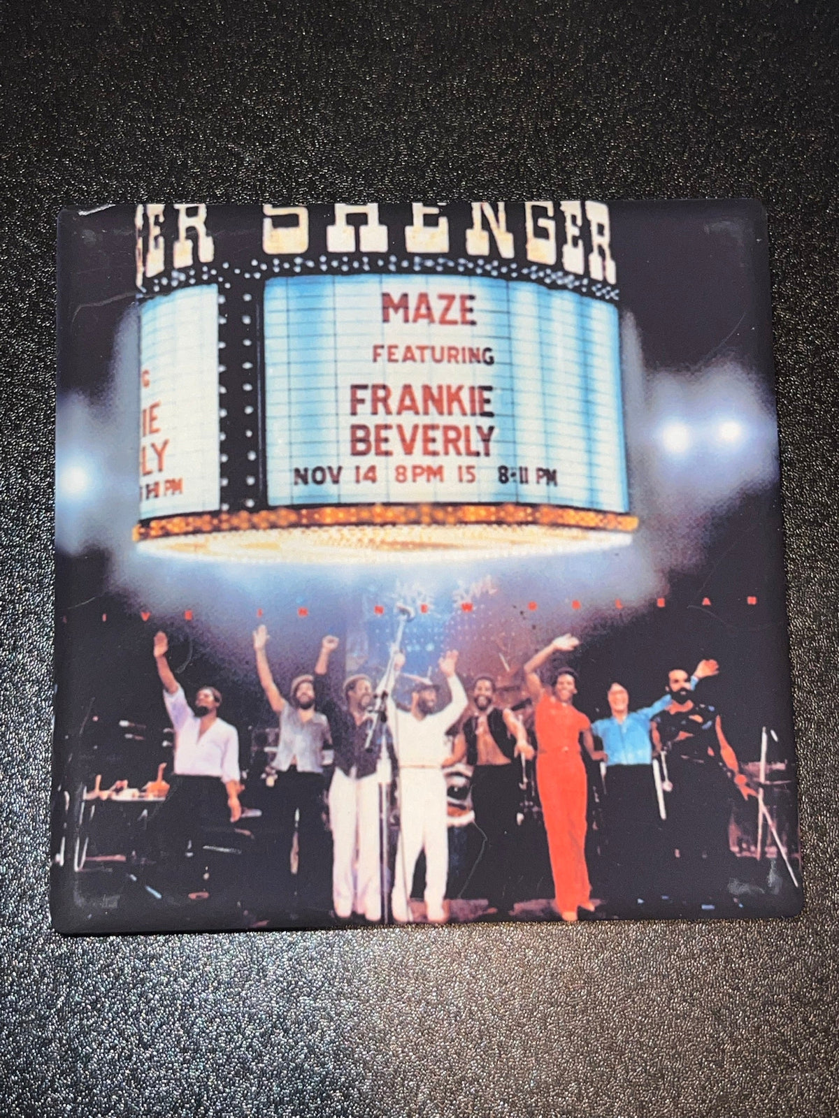 Frankie Beverly and Maze Live in New Orleans Vinyl Cover Coaster