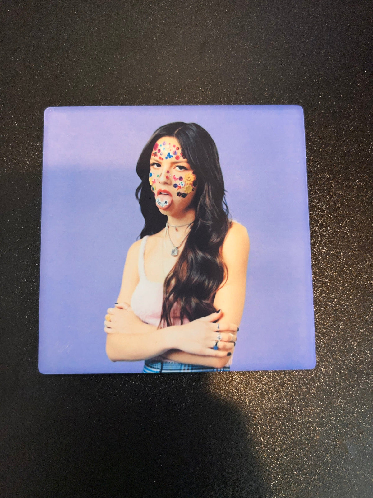 Olivia Rodrigo SOUR Vinyl Cover Coaster