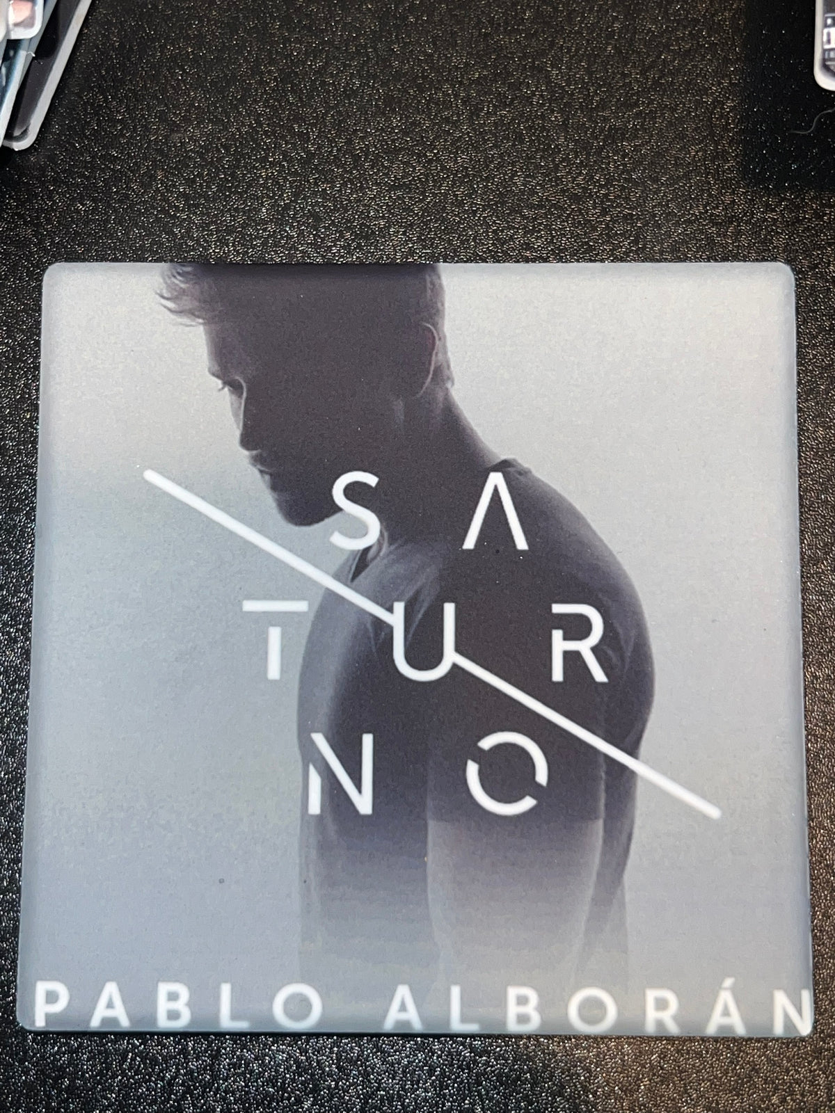 Pablo Alboran Saturno Vinyl Cover Coaster