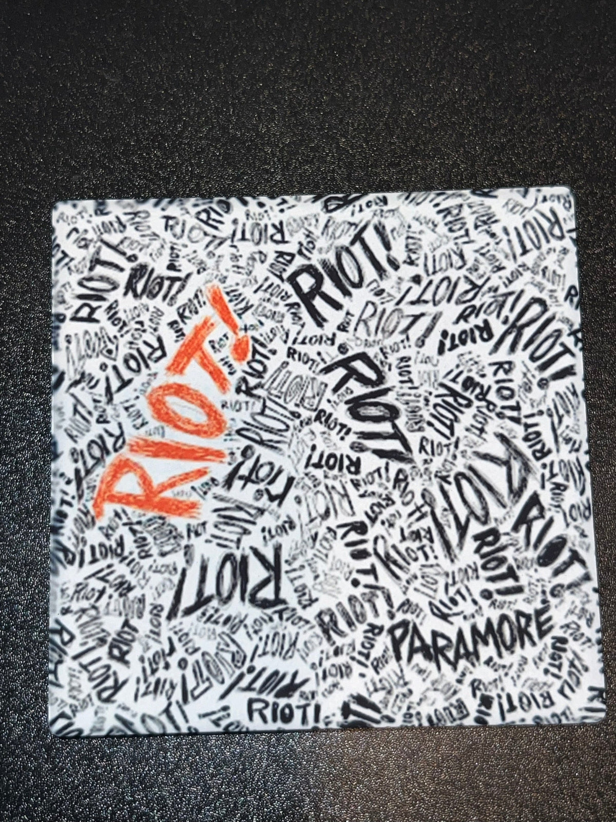 Paramore Riot Vinyl Cover Coaster