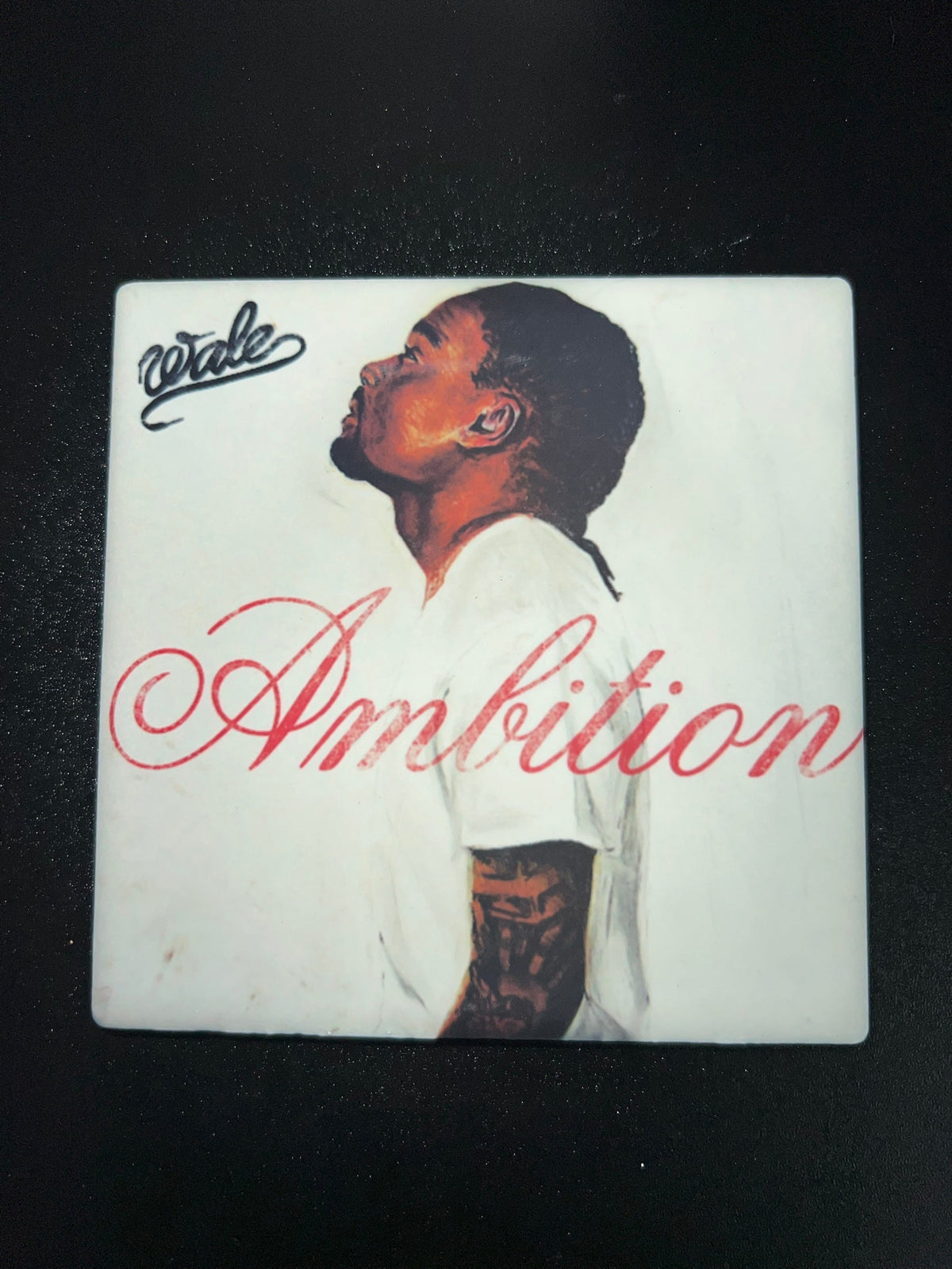 Wale Ambition Vinyl Cover Coaster